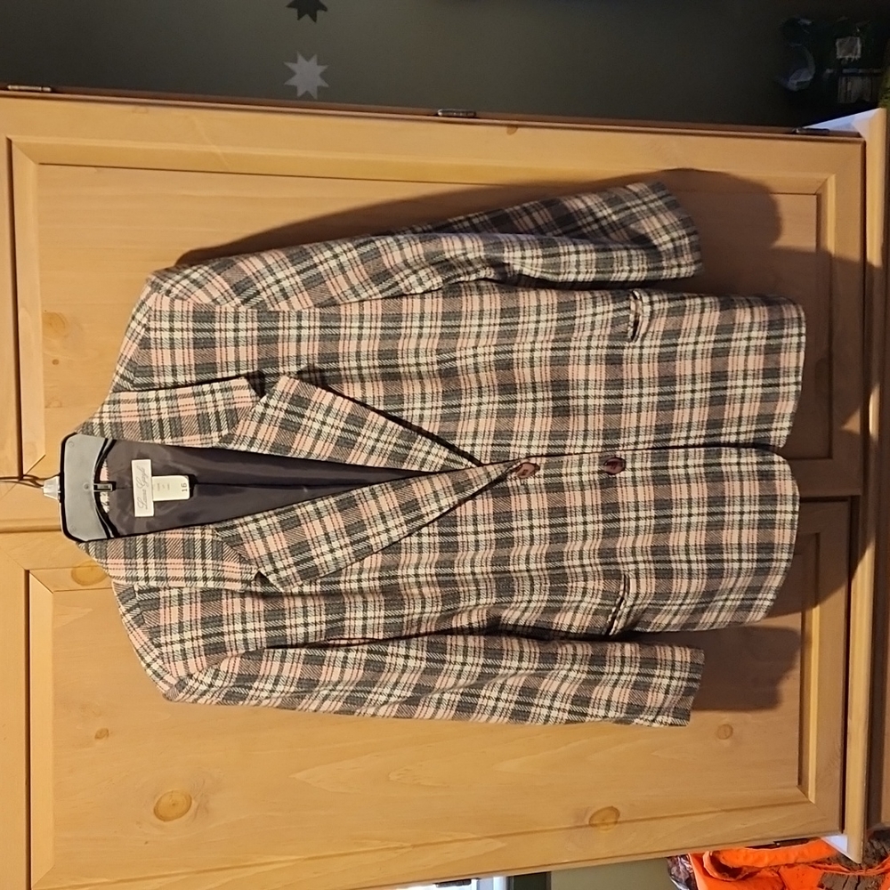 Laura Gayle Plaid Blazer